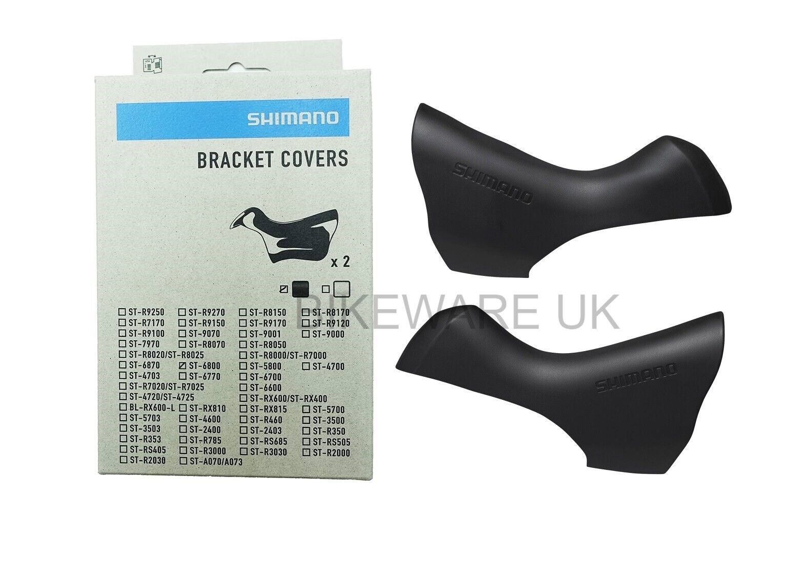 Shimano ULTEGRA ST-6800/5800/4700 Bracket Covers Rubber Lever Hood Y00 –  BIKEWARE