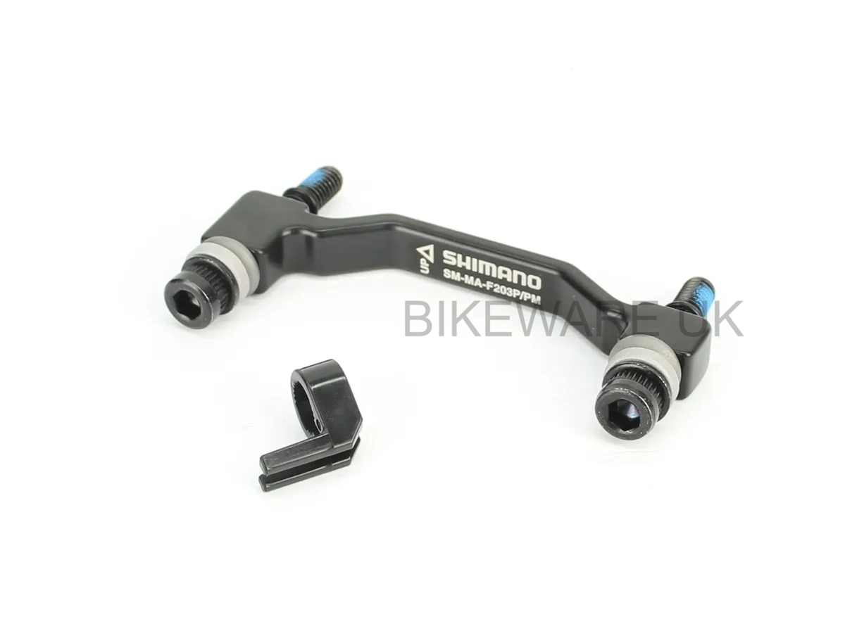 Genuine Shimano SM-MA-F203P/PM Adapter for 203mm Rotor (180mm PM to 203mm PM) - BIKEWARE 