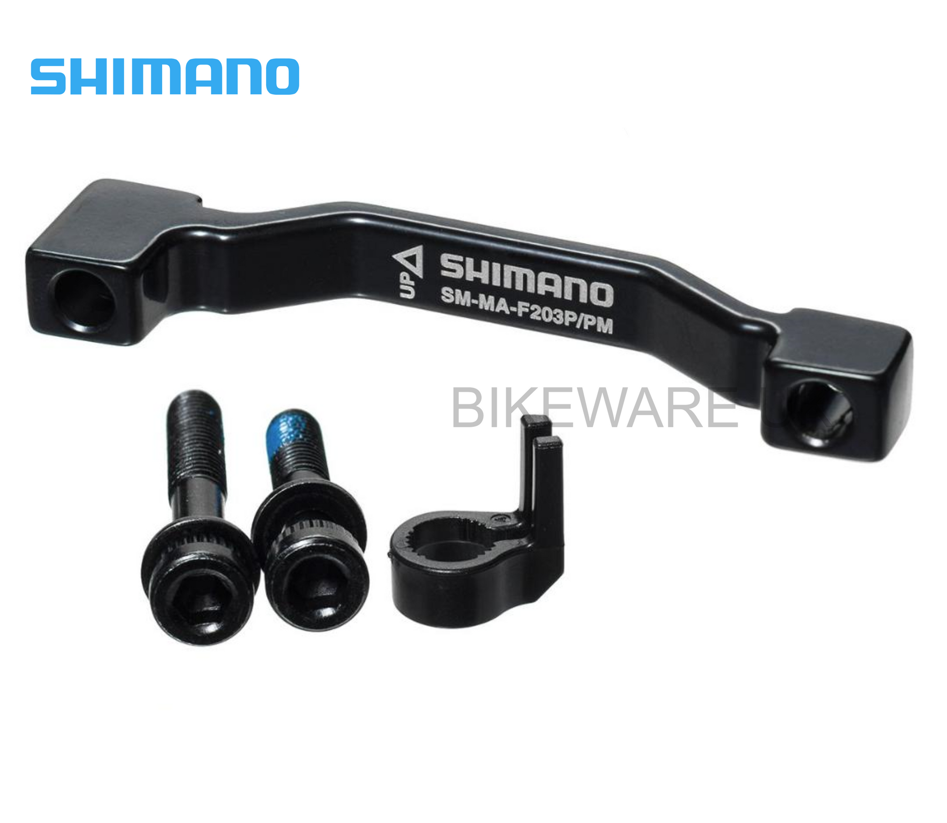 Genuine Shimano SM-MA-F203P/PM Adapter for 203mm Rotor (180mm PM to 203mm PM) - BIKEWARE 