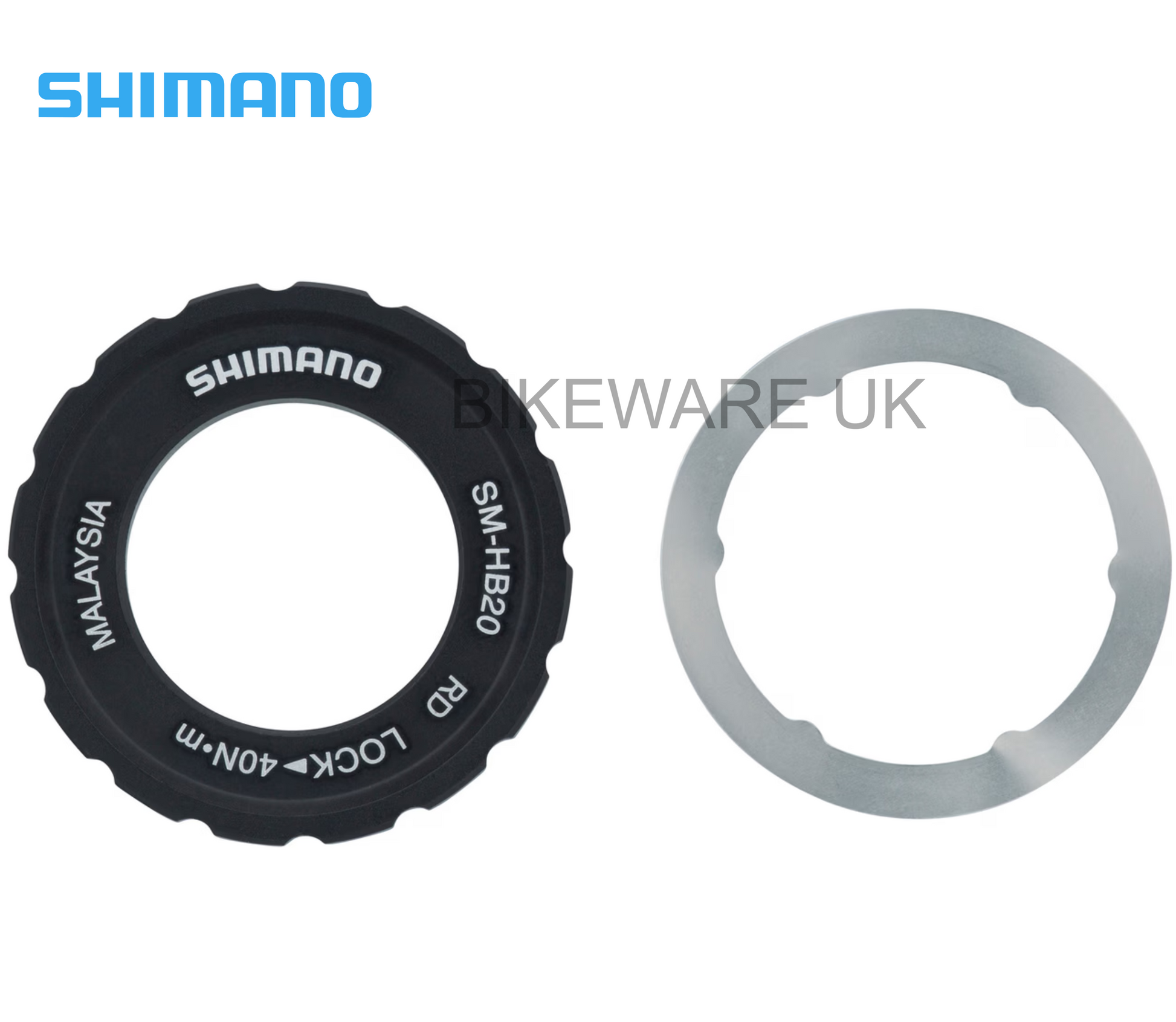 Genuine SHIMANO Center Lock Ring for 15/20 mm Thru Axle SM-HB20 (External) - BIKEWARE 