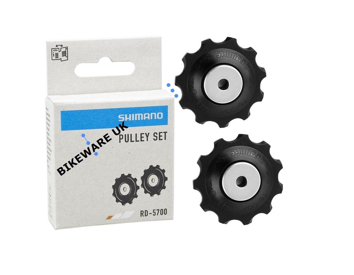 Genuine Shimano RD-5700 105 10-Spd Jockey Wheels Tension Pulley Set Y5XH98120