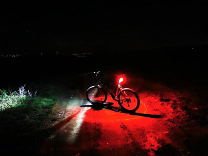 Fischer Bicycle LED lighting set, 360° floor light for more visibility