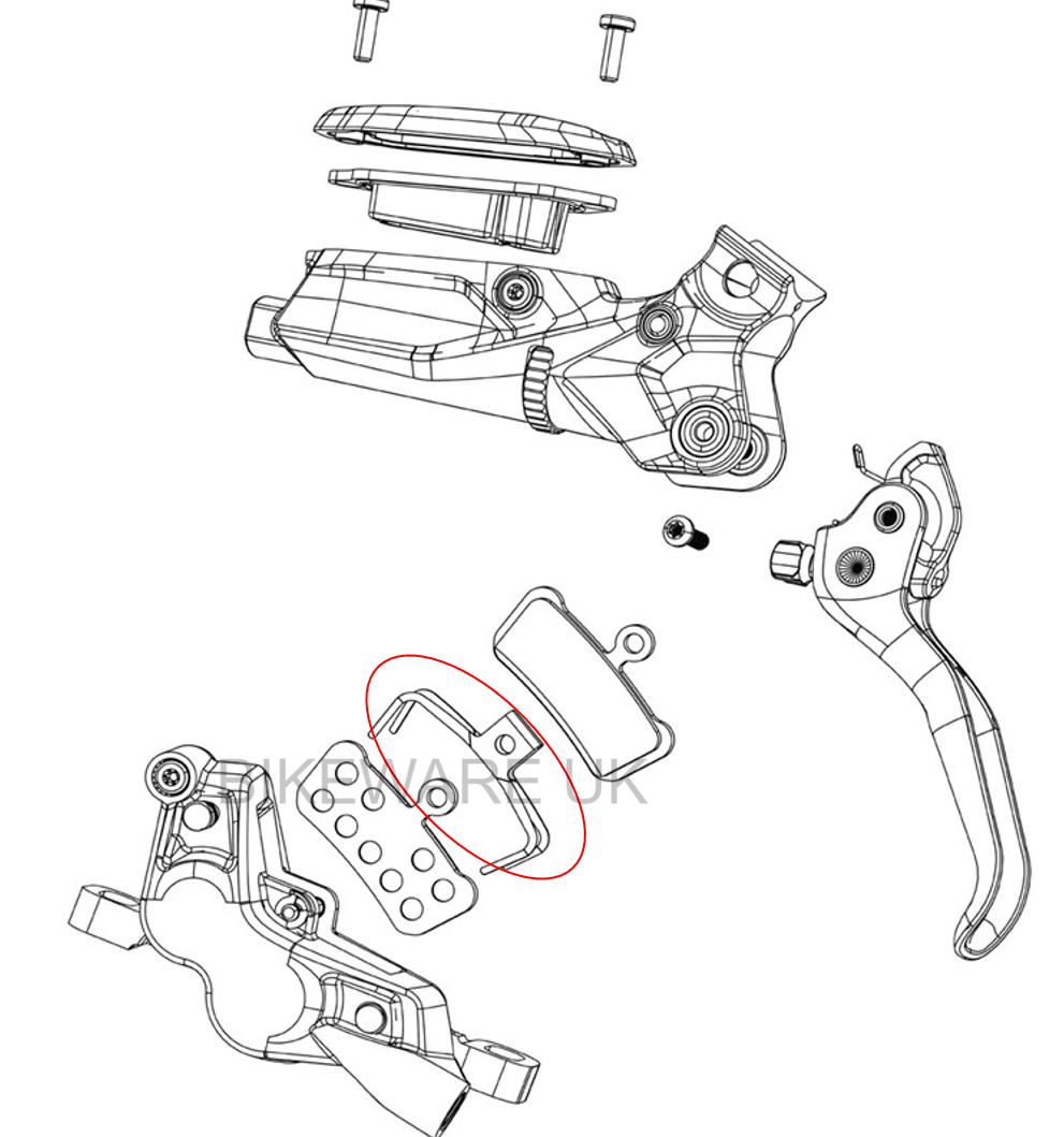 Genuine SRAM Avid Pad Spreader Spring Guide/G2/Level/X0 Trail/Elixir Trail -Pair