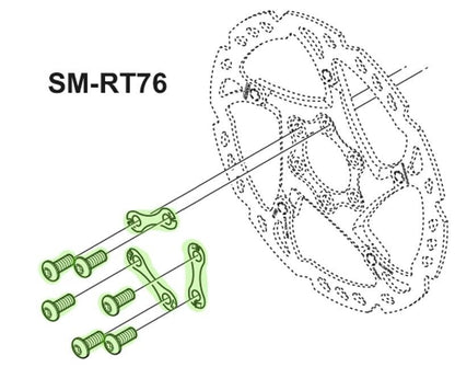 Shimano Spares SM-RT76 rotor fixing bolt unit Y8J298030