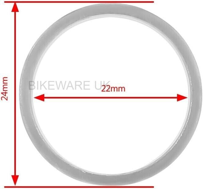 Shimano to SRAM GXP Bottom Bracket adaptor, Alloy BB 24mm to 22mm (1 piece)