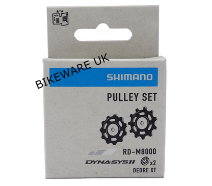 GENUINE SHIMANO XT M8000 REAR DERAILLEUR JOCKEY WHEELS / PULLEY SET - Y5RT98120