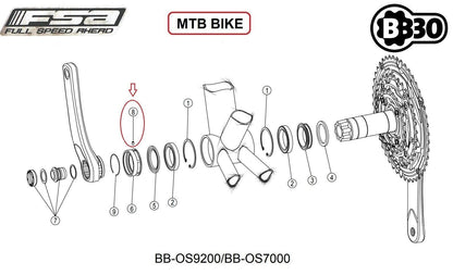 FSA screw ML173 for BB30 inner bearing