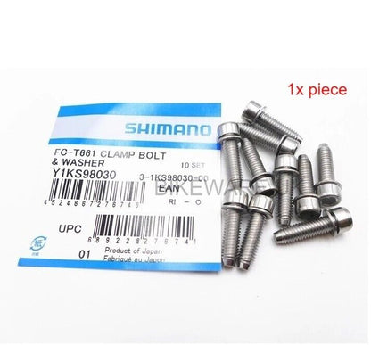 Genuine Shimano Hollowtech II Crank FC-T661 Bolt & Washer  Y1KS98030 (1X Piece)