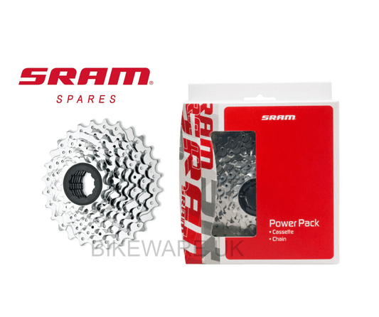 Boxed SRAM PG-950 9 Speed Cassette PowerGlide II 11-32 - Silver