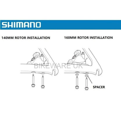 Shimano BR-RS505 Caliper Fixing Mount Bolt C Frame 25mm/Length 38mm Y8N208020