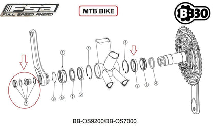 FSA BB30 CRANK BOLT QR-16  30mm Cap