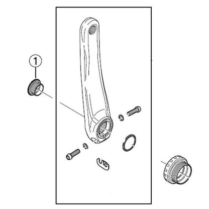 Shimano HollowTech II FC-T661 Fixing Bolt Ultegra 105 Tiagra Sora LX Y1KS13000