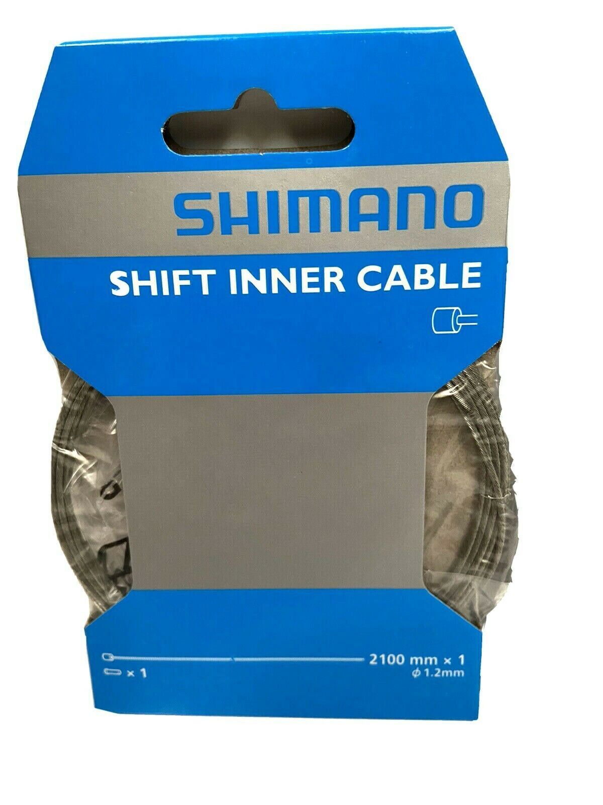 Shimano Road/MTB Steel Gear Inner Wire 1.2 x 2100 + End Cap  Y60098070