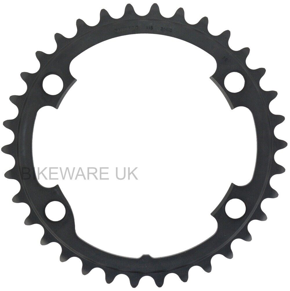 SHIMANO ULTEGRA FC-R8000 11-Spd 34-Teeth Chainring Y1W834000 (50-34T)- Black