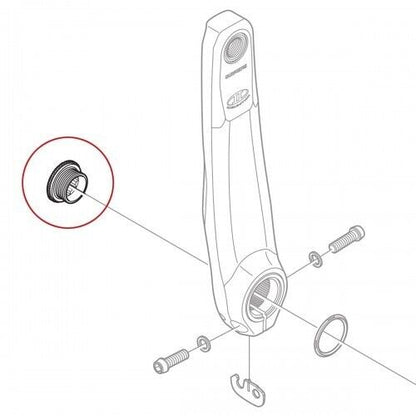 Shimano HollowTech II FC-M582 MTB Crank Arm Fixing Bolt XT/SLX/LX/GRX Y1F811100