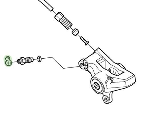 Genuine Shimano BR-M755 Hydraulic Brakes Bleed Nipple Cap Y8B214000 (1x piece)