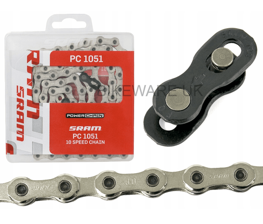 Genuine Boxed SRAM PC-1051 Chain PowerChain 10-speed - 114 Links - Silver