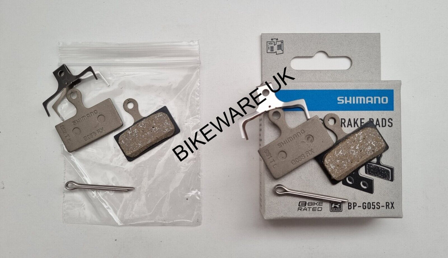 Genuine Shimano G05S-RX Resin Disc Brake Pads (New version of G02S & G03S)