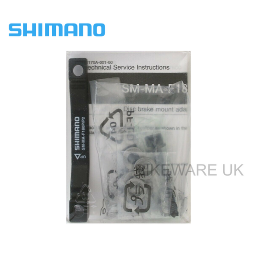 Genuine Shimano SM-MA-F180P/P2 Adapter for 180mm Rotor (160mm PM to 180mm PM)