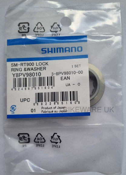 Genuine Shimano Dura-Ace SM-RT900 Lock Ring & Washer - SM-RT900 - Y8PV98010