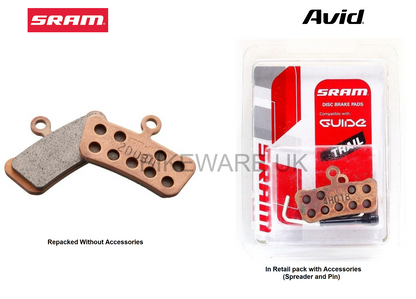 Genuine SRAM/AVID Guide R / RS / RSC /Ultimate/Trail/X0/E7/E9 Metallic Brake pad - BIKEWARE 