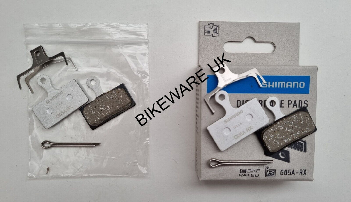 Genuine Shimano G05A-RX Resin Disc Brake Pads (New Gen. of G02A/G03A) Y2R298010 - BIKEWARE 